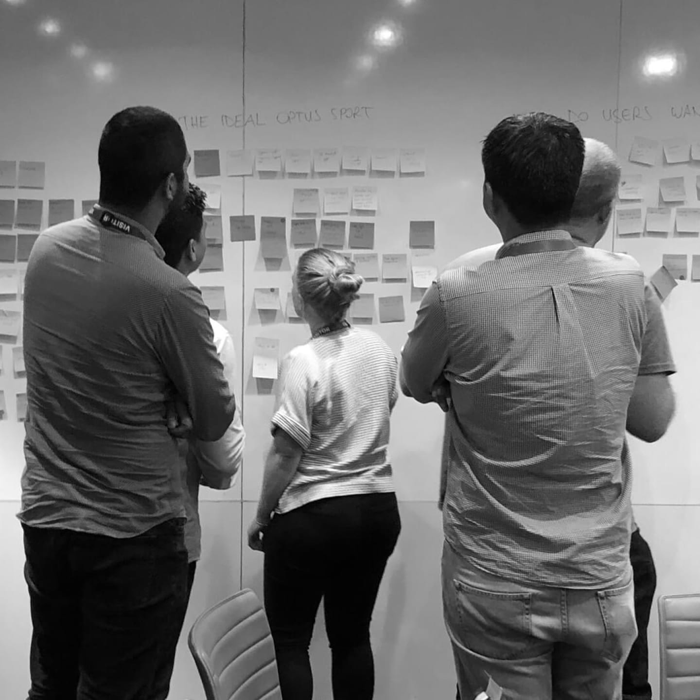 A workshop to define the product vision of Optus Sport